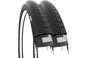 VORAGA Ecovelò 1.75 (47-305) | Pneumatici Stradali, 2 Copertoni 16 X Bici Bambino Unisex Adulto, Nero, Taglia unica