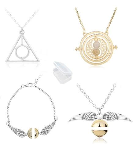 Harry Potter Goldener Schnatz Halskette 56cm - Offizielle Warner Bros Lizenz