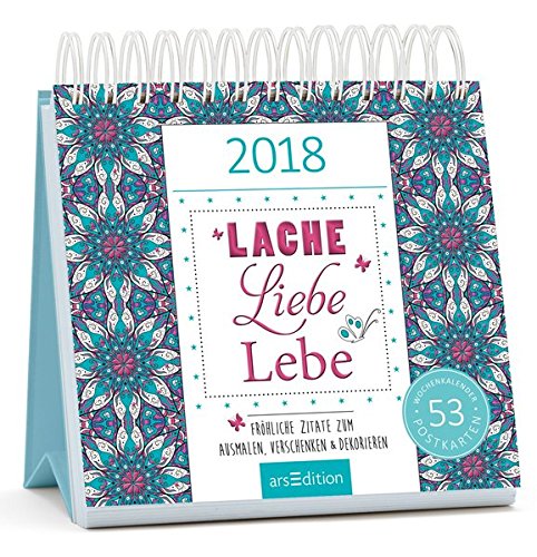 Download Lache, Liebe, Lebe 2018 Postkartenkalender: Wochenkalender mit Spiralbindung, zum Aufstellen Download Lache, Liebe, Lebe 2018 Postkartenkalender: Wochenkalender mit Spiralbindung, zum Aufstellen