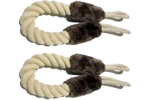 Gobesty Türstopper Klinke, 2 Stück Baumwolle Türkordel Klemmschutz, für Haustier und Kinder Fingerschutz Türenzuschlagen zu vermeiden