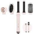 5 in 1 Air Styler, Hair Dryer Brush, Million Ionic Hair Dryer with Hot Air Brush, Auto Hair Curler, Round Brush for Hair Styling, Drying, Volumizing, and Curling(Pink)