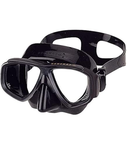 BEUCHAT 1Dive Tauchmaske Gelb/Blau | Monoglas Maske Mit Großem Sichtfeld - Für Tauchen & Schnorcheln