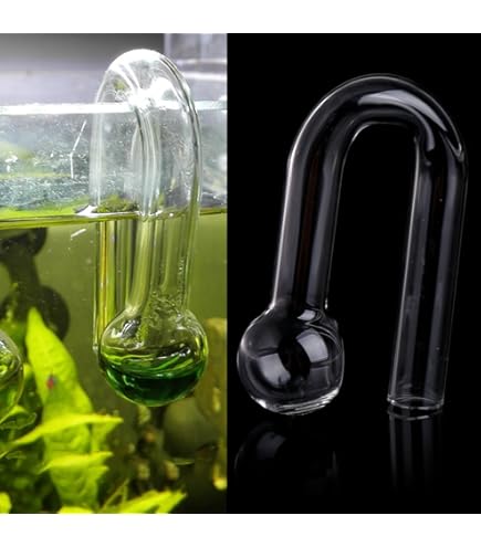 Diffusore CO2 DONGKER Per Acquario - Atomizzatore In Acrilico Con Ventose E Contabolle - Per Tubo Da 4 Mm - Foto 4