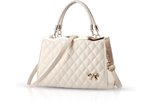 Nicole&Doris Damen Handtaschen Neue Frauen Handtaschen Neue Umhängetasche Lackleder Shell Schultertasche Henkeltaschen Tasche für Frauen Elfenbein