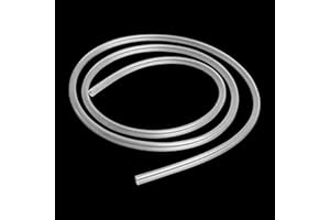 iMeistek Tuyau en plastique transparent de 15 mm x 19 mm de diamètre extérieur - 2 m de long - Tuyau flexible en vinyle PVC de qualité alimentaire pour transfert d'huile, d'eau et d'air