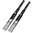 Azonee 1 Pair of Heavy Duty Drawer Slides, Soft Close Drawer Slides, 3 Folds Full Extension Drawer Slides, Less Noise Ball Bearing Drawer Slides (14 Inch)