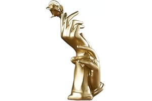Moaobooh Statue gestuali e sculture, statue gestuali astratte, decorazione per la casa, perfetto per matrimoni, scrivania, decorazione, regali (oro)