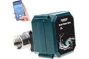 FROGBRO Zigbee Wasserventilsteuerung, Kabelloser Wassertimer Automatische Bewässerung Bewässerungstimer IP67 Wasserdicht, USB-betrieben, Steuerung per Smartphone, Kompatibel mit Alexa Google Home