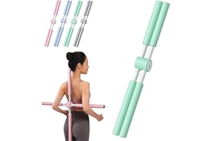 GYAGALRE Yoga Stange Haltungskorrektur, 2025 Anti-Buckel Yoga Stick für Rücken & Nacken, Gymnastikstab mit Edelstahlkern & Schaumstoff für Erwachsene & Kinder