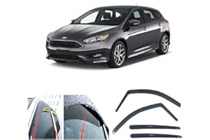 AC WOW 4X Deflectores de Aire Compatible con Focus 2011 2012 2013 2014 2015 2016 2017 2018 MK3 de 5 Puertas Derivabrisas