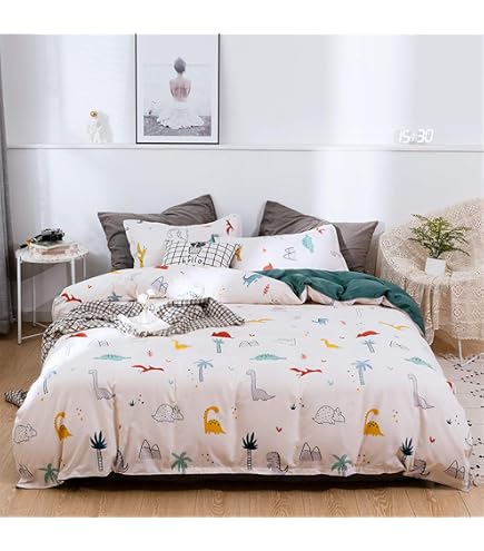 Copripiumino Kids&Cotton Kairi Small - 155x220 Cm, Multicolore, 100% Cotone, 175 Fili