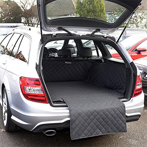 UK Custom Covers QBL184 Tailored Waterproof Quilted Boot Liner Mat Black -To Fit Mercedes C Class Estate 2008-2014