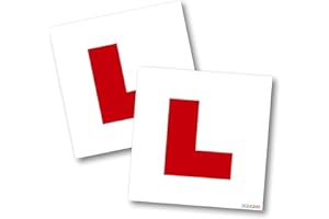 SIGNS247 2 X LEARNER STICKER L Plate Stickers Legal Learner Driver Sticker Self Adhesive