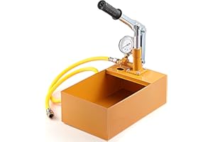 yeesport Abdrückpumpe 5L,Hydraulische Druckprüfpumpe, Manuelles Druckwasserprüfgerät, Aluminiumlegierungsprüfpumpe für Druckbehälter, Rohrleitungen und Ventile