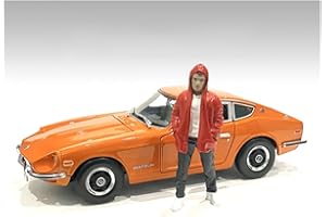 AMERICAN DIORAMA- Voiture Miniature de Collection, 76292, Red/Black