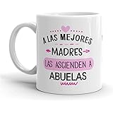 Kembilove Taza regalo día de la madre – Tazas Desayuno para Abuela con Mensaje de amor – Regalos originales para madres y abu