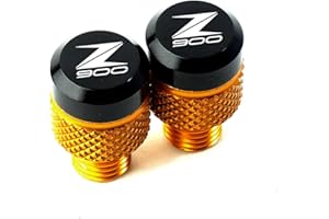 ZeNaha Motorrad M10*1,25 Spiegel Lochstopfen Schrauben Abdeckung Kompatibel mit Kawasaki Z900 RS SE Z650 Z750 Z800 Z1000 SX Z400 Z250 Z300 (Color : Gold-Z900, Size : /)
