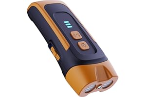 QEWEUUIE 2025 Bark Shield Anti Barking Device for Dogs,40FT Ultrasonic Dog barking Deterrent Devices,2 Modes Rechargeable with LED flashing - Indoor Outdoor anti dog barking device For Small Medium Large Dogs.
