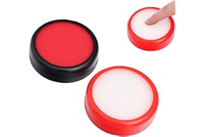 TMRBBESTY Tamponi Dita e Spugnette, Tamponi Dita Cancelleria, Fingeran Feuchter, Spugna Circolare per Dita in Plastica, 2 Pezzi, Ufficio o Home per Calcolare la Carta , Prodotto Stesso non Contiene Acqua