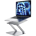 LOXP Supporto Ergonomico Per Laptop In Alluminio Con Poggiapolsi – Altezza 6,6 Cm, Compatibile 9.3-17.3''