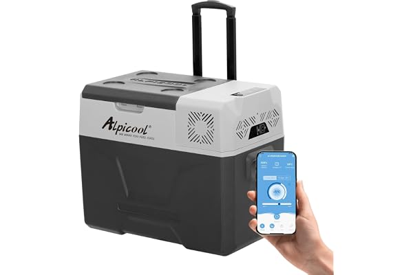 Alpicool CX40 40L Réfrigérateur de Voiture Portable congélateur et réfrigérateur, Glaciere Électrique à Compression pour Maison, dortoir, Camping
