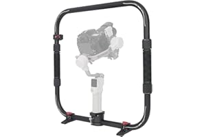 DFCINE Poignée double anneau pour RS4 Mini, accessoire de nacelle annulaire portable compatible avec DJI RS4 Mini, RS 3 MINI, RS2 PRO, RS3 PRO, RS4 PRO