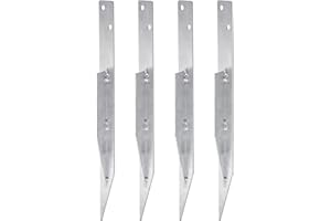 TRIBECCO® Lot de 4 ancrages au sol pour balançoire, stabilisation, ancrages de terre pour maisons de jeux, tours de jeu, balançoires, etc.