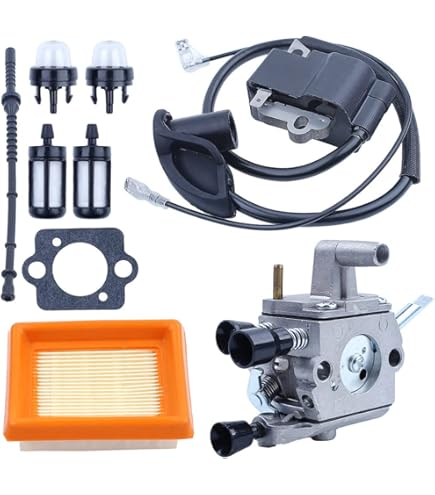 Kit Carburatore Per Decespugliatore Stihl FS120-FS350 - Con Bobina, Filtri E Tubi - Foto 4