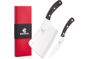 SHI BA ZI ZUO Köttkniv Kockkniv i Högkolstål Skärning och Skivning (Silver-eix17)