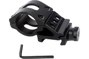 YSDYY 1 x czarny uchwyt obejmy rurowe z 1 kluczem sześciokątnym, mini metalowy uchwyt, uchwyt latarki, uchwyt rurowy, akcesoria do mocowania punktu docelowego