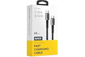 iLOCK USB-C to Type-C Charging Cable | 1 Meter | Ultra Durable Braided Cable | 65 Watt Fast Charging (Type C to Type C)