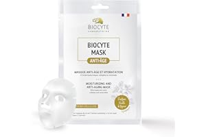 BIOCYTE Mask à base de Collagène - Peau Repulpée, Hydratant, Rides Estompée - Acide Hyaluronique, Collagène, Céramides - 1 Masque en Biocellulose - Appliquer 1 fois par Semaine