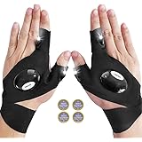 ZYUPHY Regalo Uomo, Guanti con Luce LED Gadget Utili, Regalo Uomo Compleanno Originale, Accessori Pesca, Idee Regalo Natale U
