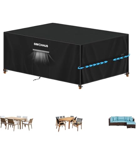 Housse Meuble Jardin Exterieur 170x110x105cm/LxWxH Housse Salon De