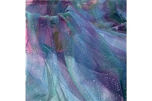 RAILONCH 2pcs Regenbogen Tulle Tüll DIY von Hand Bogen Kopfschmuck Kleidungsstoff für Hochzeit Geburtstag Party Festliche Event Decor Supplies (A)