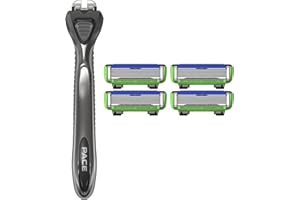 Dorco Pace 6 – system maszynki do golenia z trymerem (1 uchwyt, 4 kartridże)