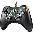 Zexrow Manette filaire Xbox 360, USB Manette du Contrôleur de Jeu Filaire avec Double Vibration pour PC Xbox 360 Windows