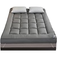 Matelas Futon Japonais à Carreaux - 180x200 Cm, épais Et Moelleux - Pliable, Pour Sol, Canapé, Camping - 8