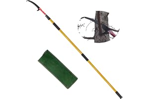 SUNORCHID Teleskopisk beskärningssåg, 7,5 m beskärningssåg med justerbar längd, trädgårdsverktygsset, hög räckvidd med bärväska, skär rent och snabbt för höga grenar