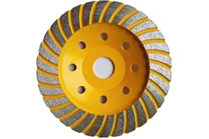 APLUS Diamant Meule 125 x 22,2 mm - Turbo Diamant Meule Boisseau pour Béton, Granit, Pierre, Marbre, Pierre, Maçonnerie, Brique, Crépi, Béton ciré