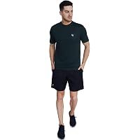 KIPA Stylish and Trendy Daily and Casual Wear Dry Fit Brick Knit Plain Round Neck Mens and Boys T-Shirt
