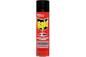Raid Aérosol Fourmis Araignées/Cafards Effet Barriere 400 ml - Lot de 4