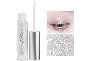 Canusa Liquid Glitter Eyeshadow | Long Lasting | Liquid-type | Quick-Drying | glitter eyeshadow that shimmers like shattered glass in every angle | 2g/0.07 Fl Oz (Silver)