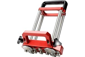 Annadue Plåtvals 2 Stations Metallbockare 0-100 Graders Bärbar Metalltakrullbockare med Ergonomiska Handtag, Kolstålkonstrukt