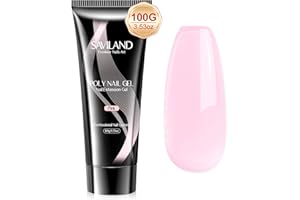 ‎SAVILAND Saviland Poly Nail Extension Gel: 100ml Extension Builder Acrylic Polygel Acryl Gel Nägel für Gelnägel Nagelverlängerung Nägel Nail Art French Gelnägel Nagelstärkung Verdickungs Aufbaugel Rose