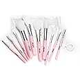 Minara Makeup Brush Set Of 10 With Easy To Carry Pouch (Pink) | Travel Size Cosmetic Brushes Kit For Face Foundation Brush Eyeshadow With Storage | Makeup Pouch For Women |