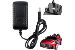 CJBIN 6V Battery Charger for Kids Electric Car, 6V 500mA Charger for Ride on Toys Car, Kids Electric Car Charger, Power Adapter for Childs Electric Car,Motorcycle,Quad Bike,Sports Car, 5.5mm X 2.1mm