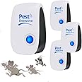 Ultrasonic Pest Repellent, Powerful Mouse Repeller plug in Pest Control, Effective against for Mice, Rats, Spiders, Cockroaches, Rodent, Electronic Device for Indoor Use-Radiation free (4 Pack)