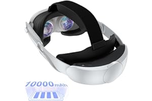 COZION Head Strap Compatible with Quest 3, 10000mAh Battery Strap Accessories for Quest 3, Headset Accessories Knob Adjustable Side Strap，Reduce Pressure & Comfortable