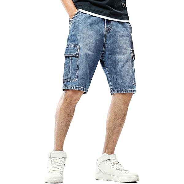 Amazon Distressed Denim Shorts With Pockets Distressed Jean Shorts